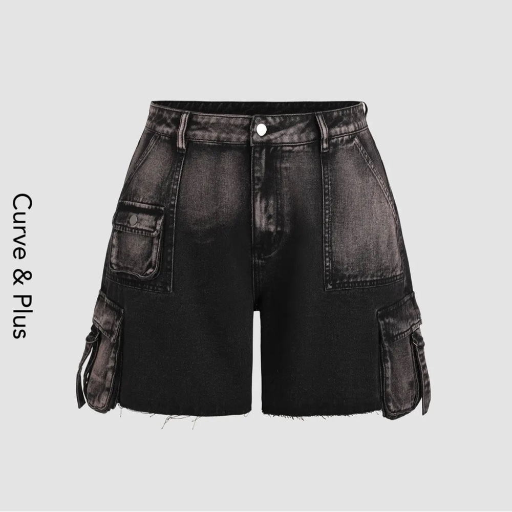 Cider Mid Waist Cargo Shorts